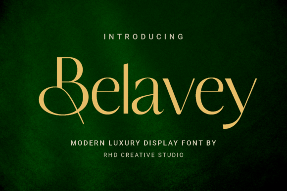 Belavey: A Typeface for Modern Luxury Branding