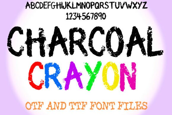 Charcoal Crayon: A Playful Typeface for Dynamic Design