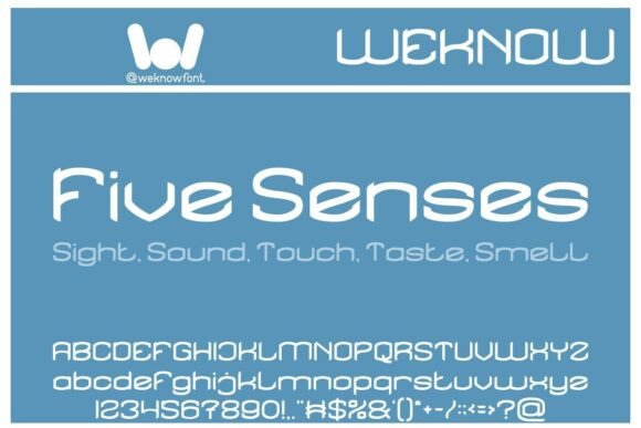 Five Senses: An Eclectic Font for Modern Design