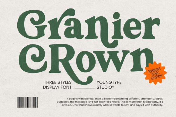Granier Crown: A Typeface for Bold Brand Identity