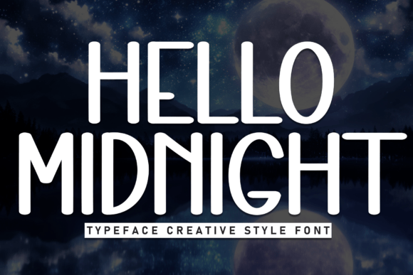 Hello Midnight: A Playful Font for Modern Design