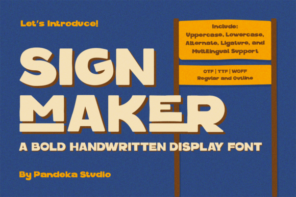 Signmaker: A Bold Handwritten Font for Impactful Design
