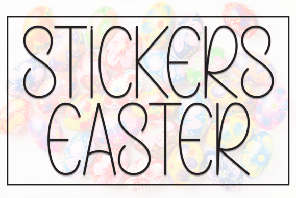 Stickers Easter: Fresh Typography for Modern Design